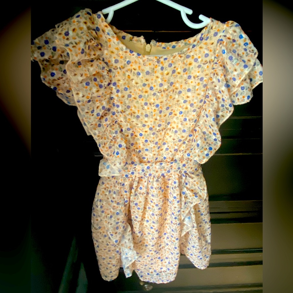 KidPik XS little girls dress in yellow